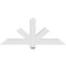 Ekena Millwork Kennewick Architectural Grade PVC Gable Bracket, 48"W x 20"H x 4"D x 4"F, 10/12 Pitch GBP048X20X0404KEN00 - alternate 4